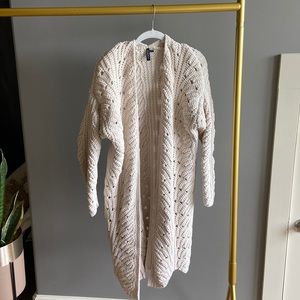 Moon and Madison Cream Cardigan